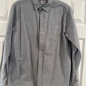 Obey Men's Gray Casual Button-Down Shirt